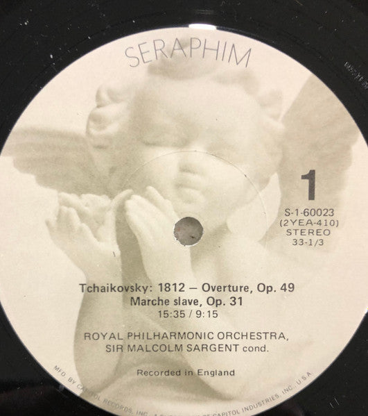 Tchaikovsky* / Sir Malcolm Sargent, Royal Philharmonic Orchestra - 1812 Overture - Marche Slave - Romeo And Juliet - Waltz From "Sleeping Beauty" - LP