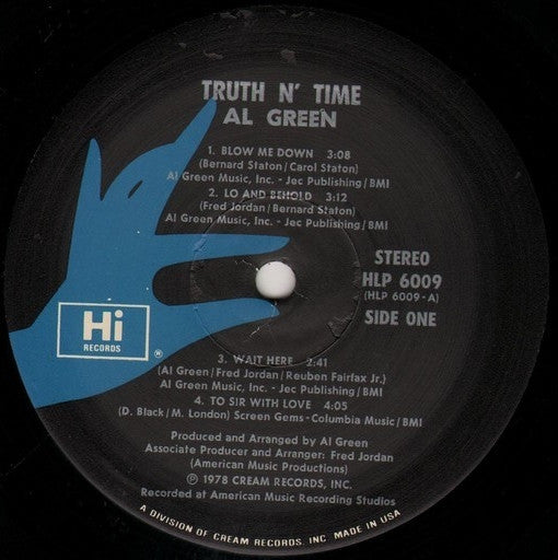 Al Green - Truth N' Time - LP