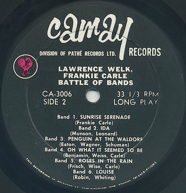 Lawrence Welk, Frankie Carle - Battle Of Bands - LP