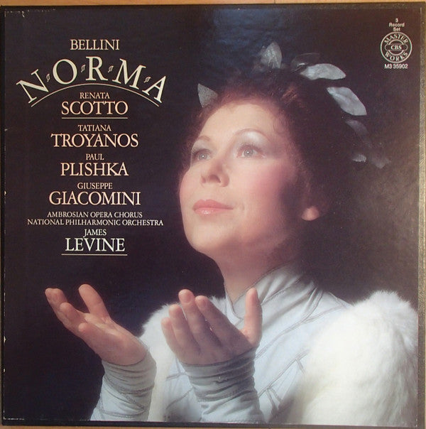Vincenzo Bellini, Renata Scotto, The Ambrosian Opera Chorus, National Philharmonic Orchestra, James Levine , Tatiana Troyanos, Paul Plishka, Giuseppe Giacomini - Norma - LP