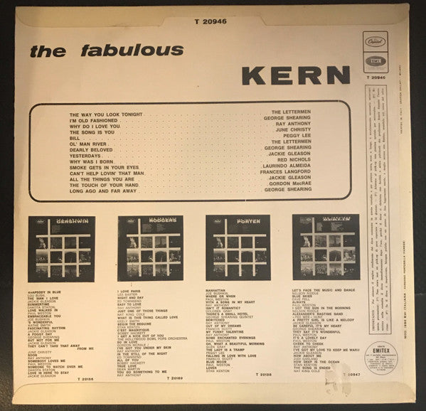 Jerome Kern - The Fabulous Kern - LP