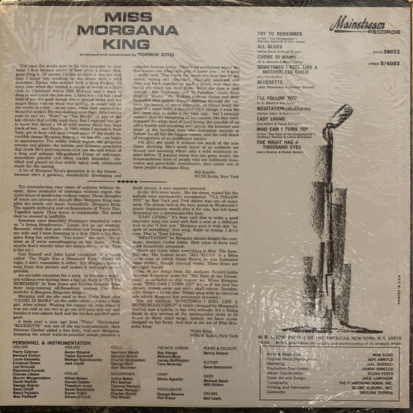 Miss Morgana King* - Miss Morgana King - LP