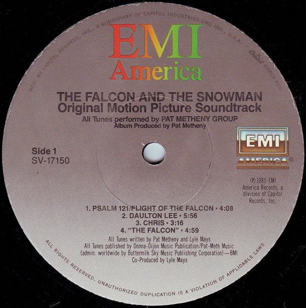 Pat Metheny Group - The Falcon And The Snowman (Original Motion Picture Soundtrack) - LP