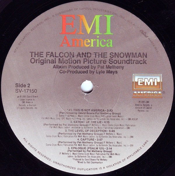 Pat Metheny Group - The Falcon And The Snowman (Original Motion Picture Soundtrack) - LP
