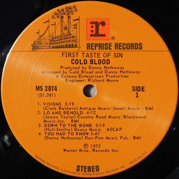 Cold Blood - First Taste Of Sin - LP