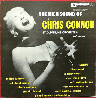 Chris Connor - "Chris" - The Rich Sound Of Chris Connor - LP
