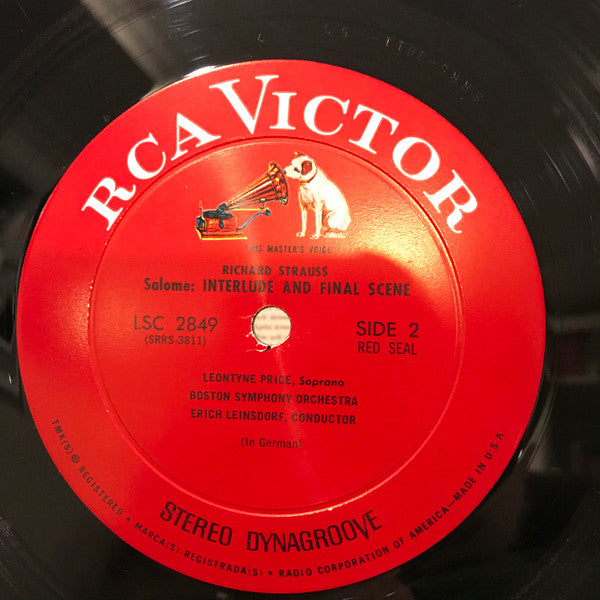 Price* - Strauss* - Boston Symphony Orchestra -Conductor: Leinsdorf* - Salome: Dance Of The Seven Veils / Interlude And Final Scene - The Egyptian Helen: Awakening Scene - LP