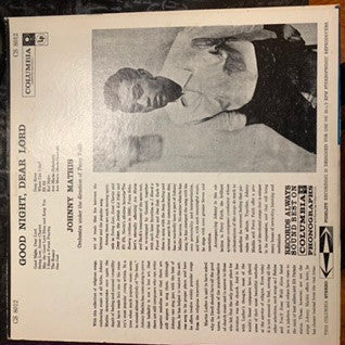 Johnny Mathis - Good Night, Dear Lord - LP