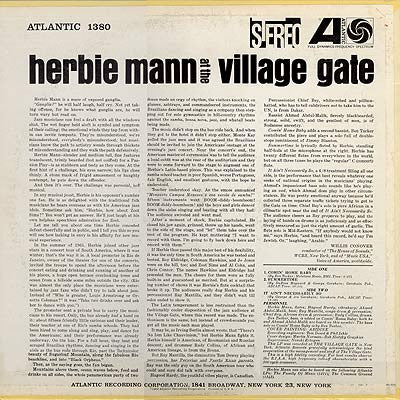 Herbie Mann - Herbie Mann At The Village Gate - LP