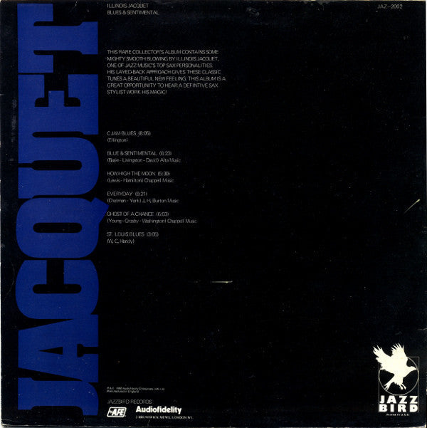 Illinois Jaquet* - Blues & Sentimental - LP
