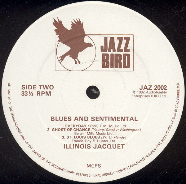 Illinois Jaquet* - Blues & Sentimental - LP