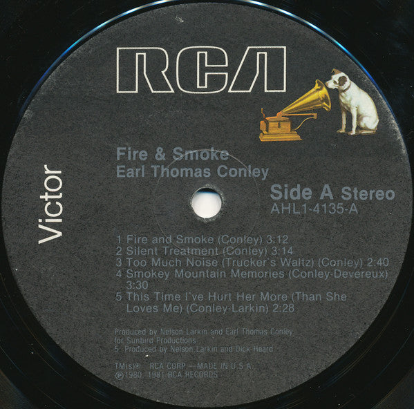 Earl Thomas Conley - Fire & Smoke - LP
