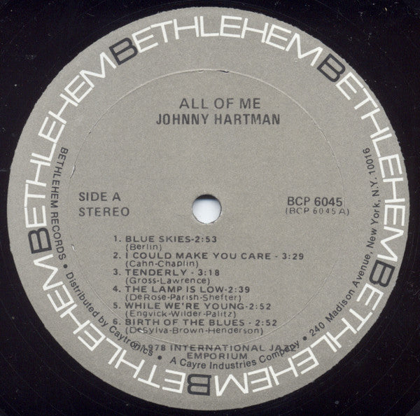 Johnny Hartman - All Of Me - LP