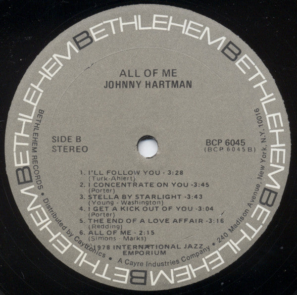 Johnny Hartman - All Of Me - LP