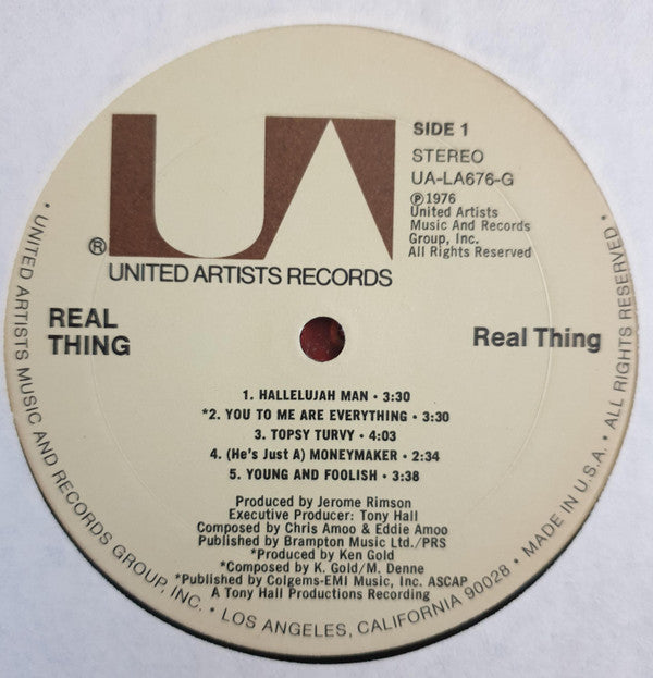 Real Thing* - Real Thing - LP
