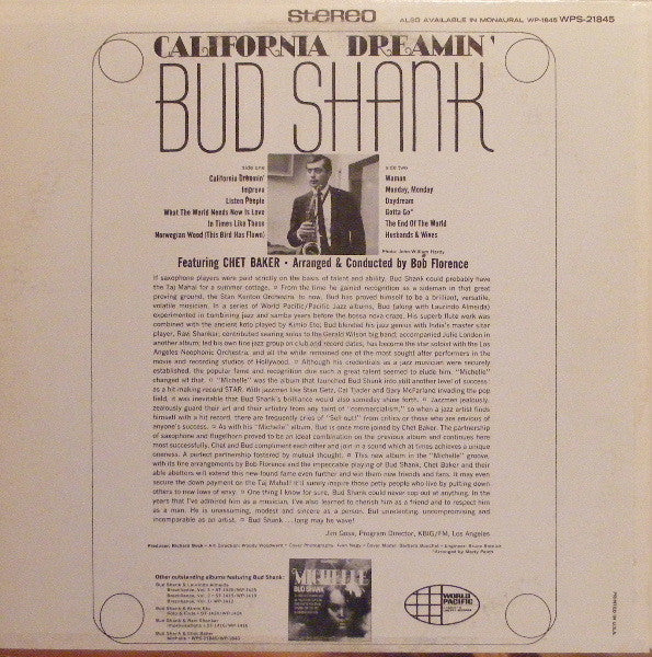 Bud Shank - California Dreamin' - LP