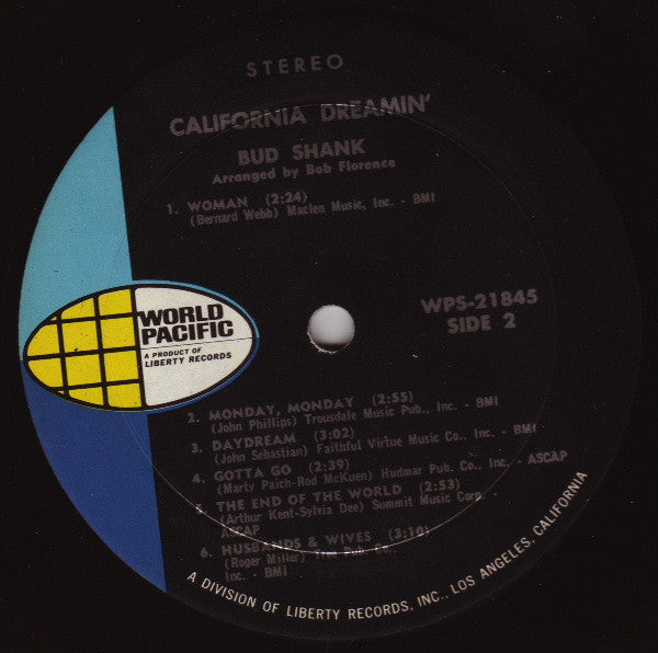 Bud Shank - California Dreamin' - LP
