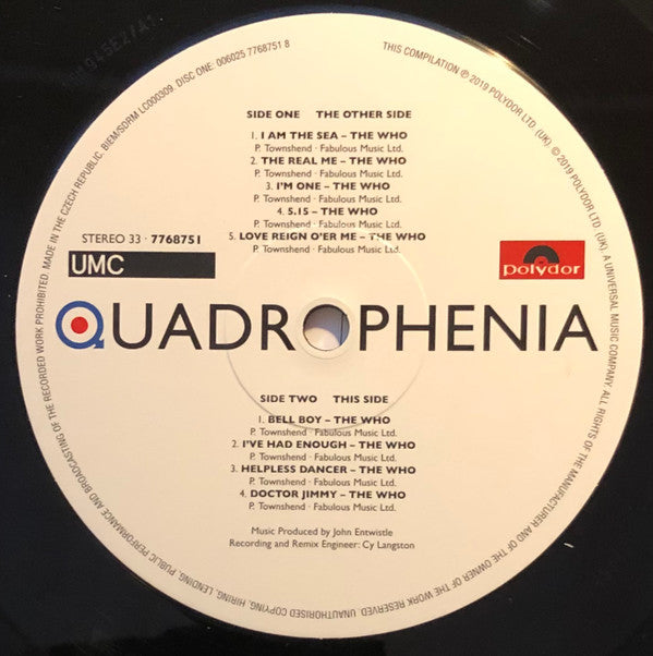 Various - Quadrophenia (Music From The Soundtrack Of The Who Film) - LP