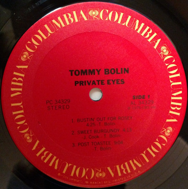 Tommy Bolin - Private Eyes - LP
