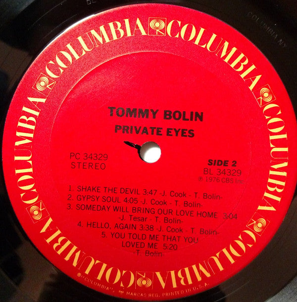 Tommy Bolin - Private Eyes - LP