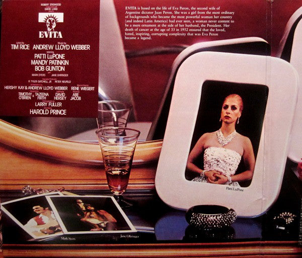 Andrew Lloyd Webber And Tim Rice - Evita: Premiere American Recording - LP
