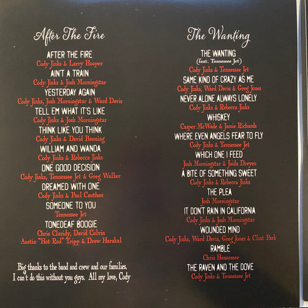 Cody Jinks - The Wanting / After The Fire - LP