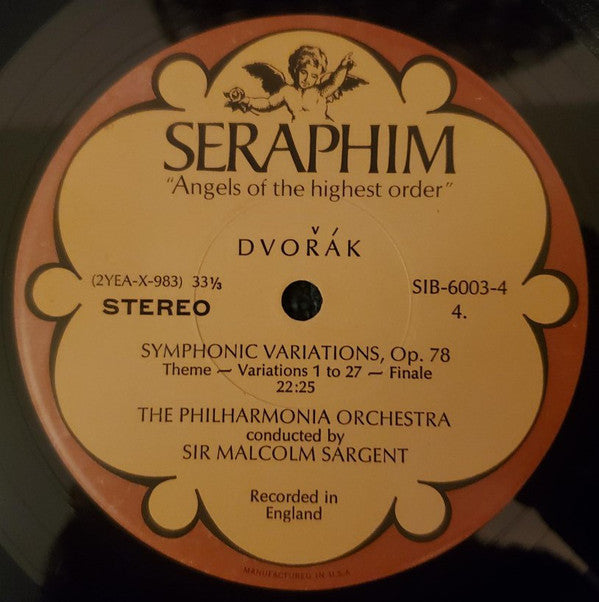 Smetana*, Dvořák*, Sir Malcolm Sargent, Royal Philharmonic*, Philharmonia Orchestra - Smetana: My Fatherland / Dvořák: Symphonic Variations, Op. 78 - LP