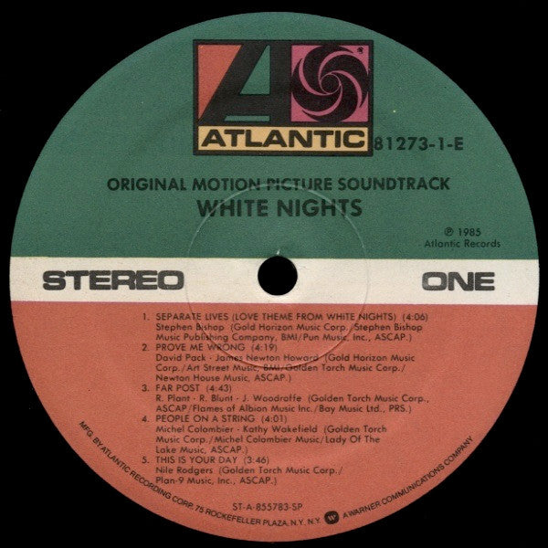 Various - White Nights: Original Motion Picture Soundtrack - LP