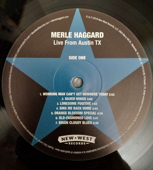 Merle Haggard - Live From Austin TX (1978) - LP