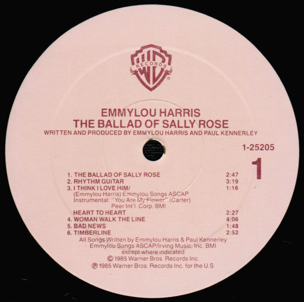Emmylou Harris - The Ballad Of Sally Rose - LP