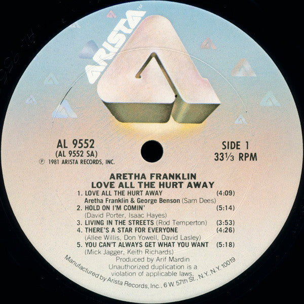 Aretha Franklin - Love All The Hurt Away - LP