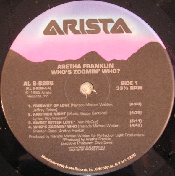 Aretha* - Who's Zoomin' Who? - LP