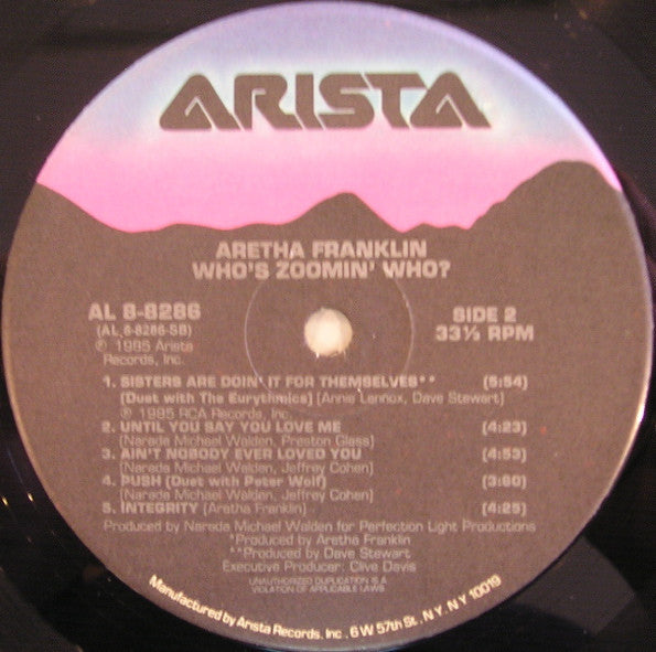 Aretha* - Who's Zoomin' Who? - LP