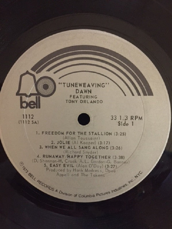 Dawn Featuring Tony Orlando - Tuneweaving - LP