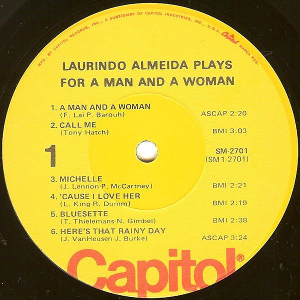 Laurindo Almeida - A Man And A Woman - LP