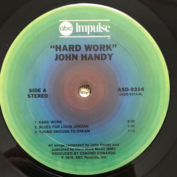 John Handy - Hard Work - LP