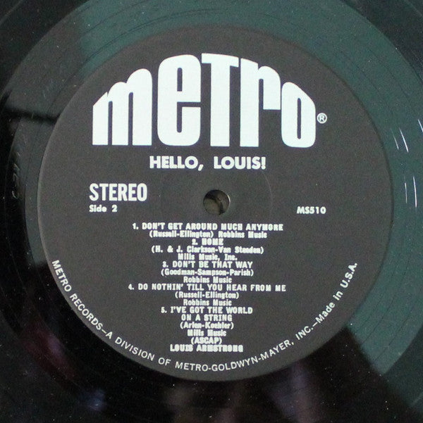Louis Armstrong - Hello, Louis! - LP