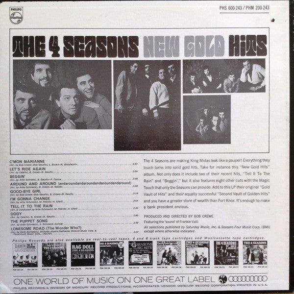 The 4 Seasons* - New Gold Hits - LP