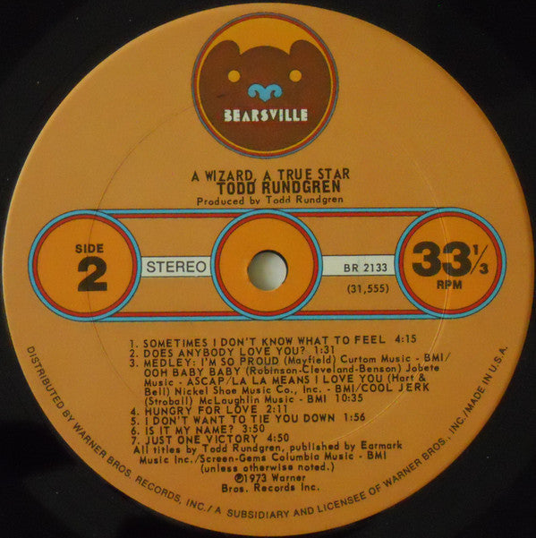 Todd Rundgren - A Wizard, A True Star - LP