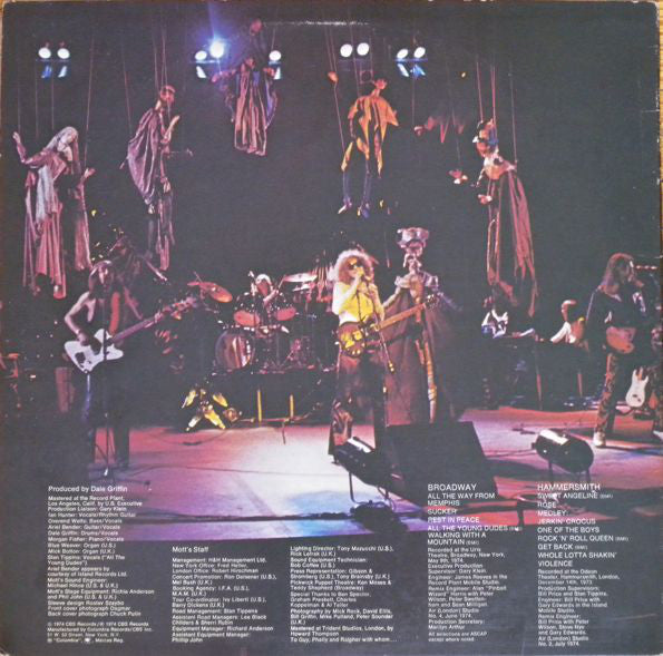 Mott The Hoople - Mott The Hoople Live - LP
