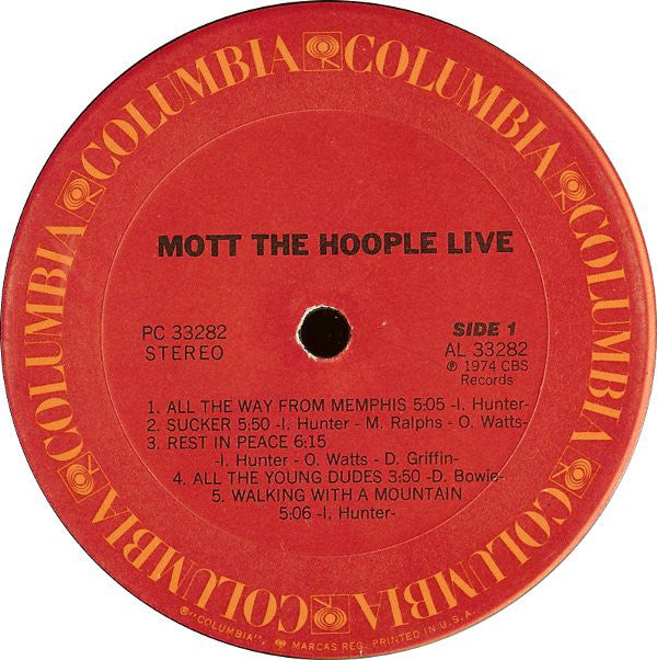 Mott The Hoople - Mott The Hoople Live - LP