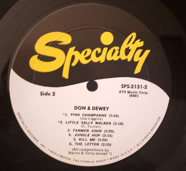 Don And Dewey* - They're Rockin' 'Til Midnight, Rollin' 'Til Dawn! - LP