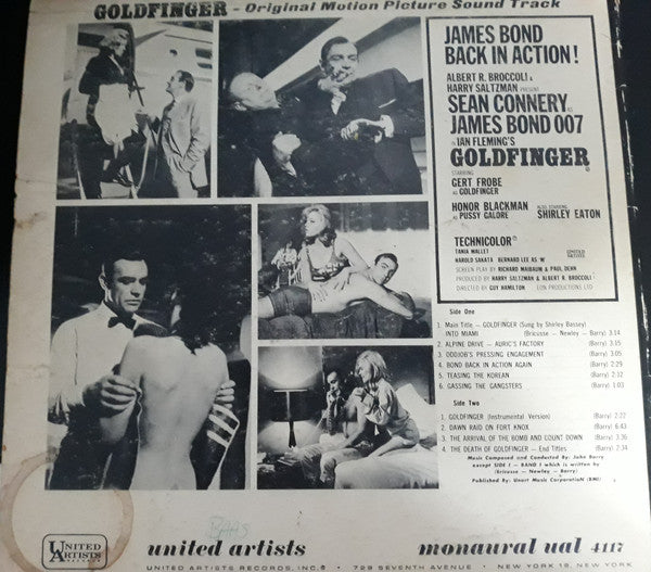 John Barry - Goldfinger (Original Motion Picture Soundtrack) - LP