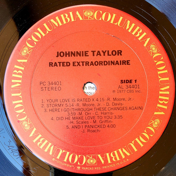 Johnnie Taylor - Rated Extraordinaire - LP