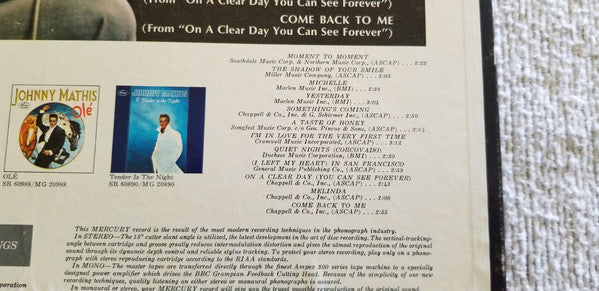 Johnny Mathis - The Shadow Of Your Smile - LP