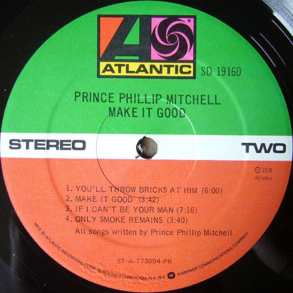 Prince Phillip Mitchell* - Make It Good - LP