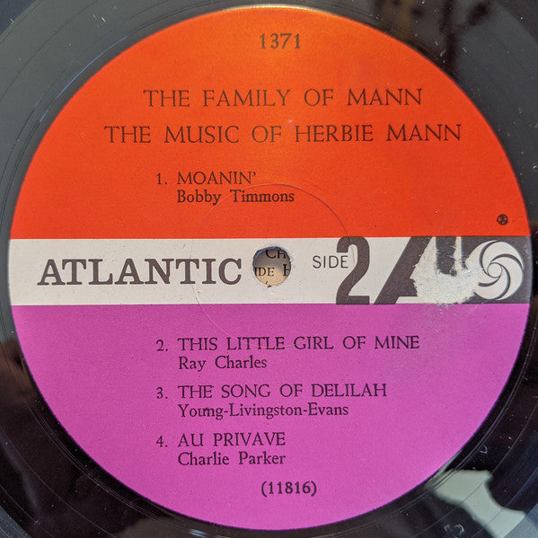 The Family Of Mann - The Music Of Herbie Mann - LP