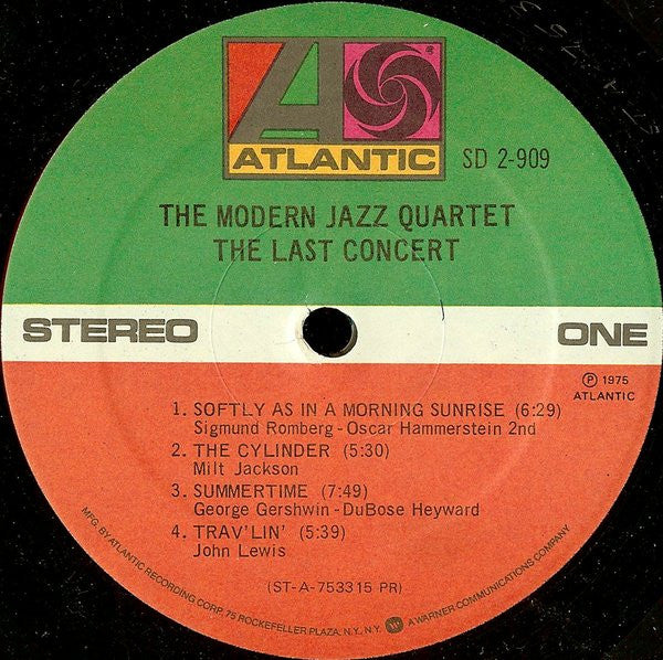 The Modern Jazz Quartet - The Last Concert - LP