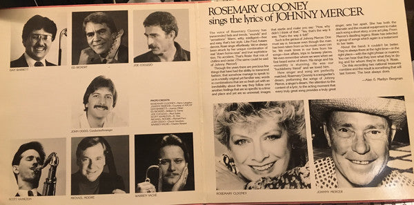 Rosemary Clooney - Rosemary Clooney Sings The Lyrics Of Johnny Mercer - LP