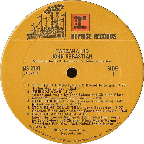 John Sebastian - Tarzana Kid - LP